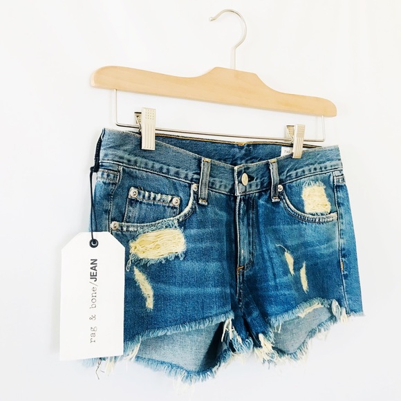 Rag and bone distressed jean shorts - Picture 4 of 7